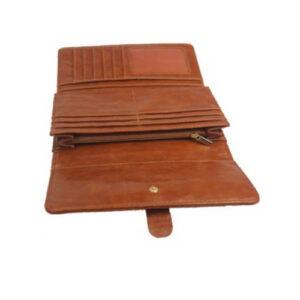 Black/Brown Ladies-Luxury Quality Soft Leather Purse